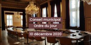 Lire la suite à propos de l’article Ordre du jour du conseil municipal du 10 décembre 2020