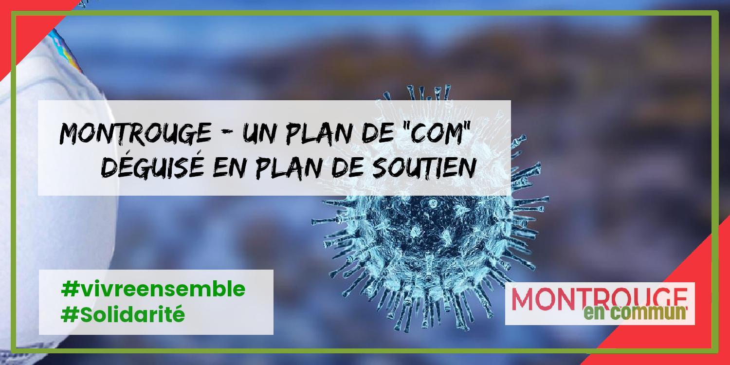 You are currently viewing Montrouge – Un plan de « com » déguisé en plan de soutien