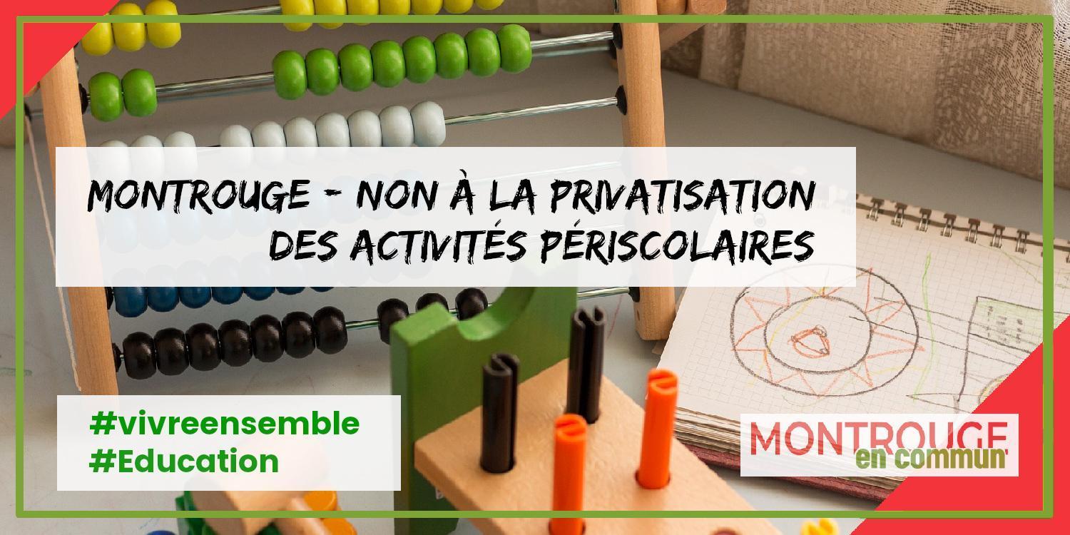 You are currently viewing Montrouge – Non à la privatisation des activités périscolaires
