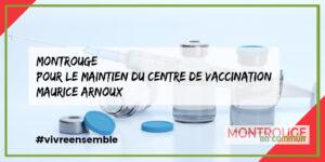 Lire la suite à propos de l’article Montrouge – Pour le maintien du centre de vaccination Maurice Arnoux