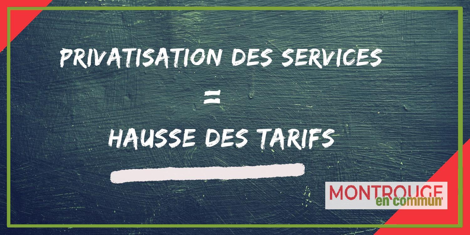You are currently viewing Privatisation des services = Hausse des tarifs